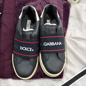 Dolce & Gabbana Black and White Sneakers